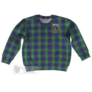 Alexander Tartan Kid Ugly Sweater with Family Crest