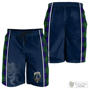 Alexander Tartan Men's Shorts with Family Crest and Lion Rampant Vibes Sport Style