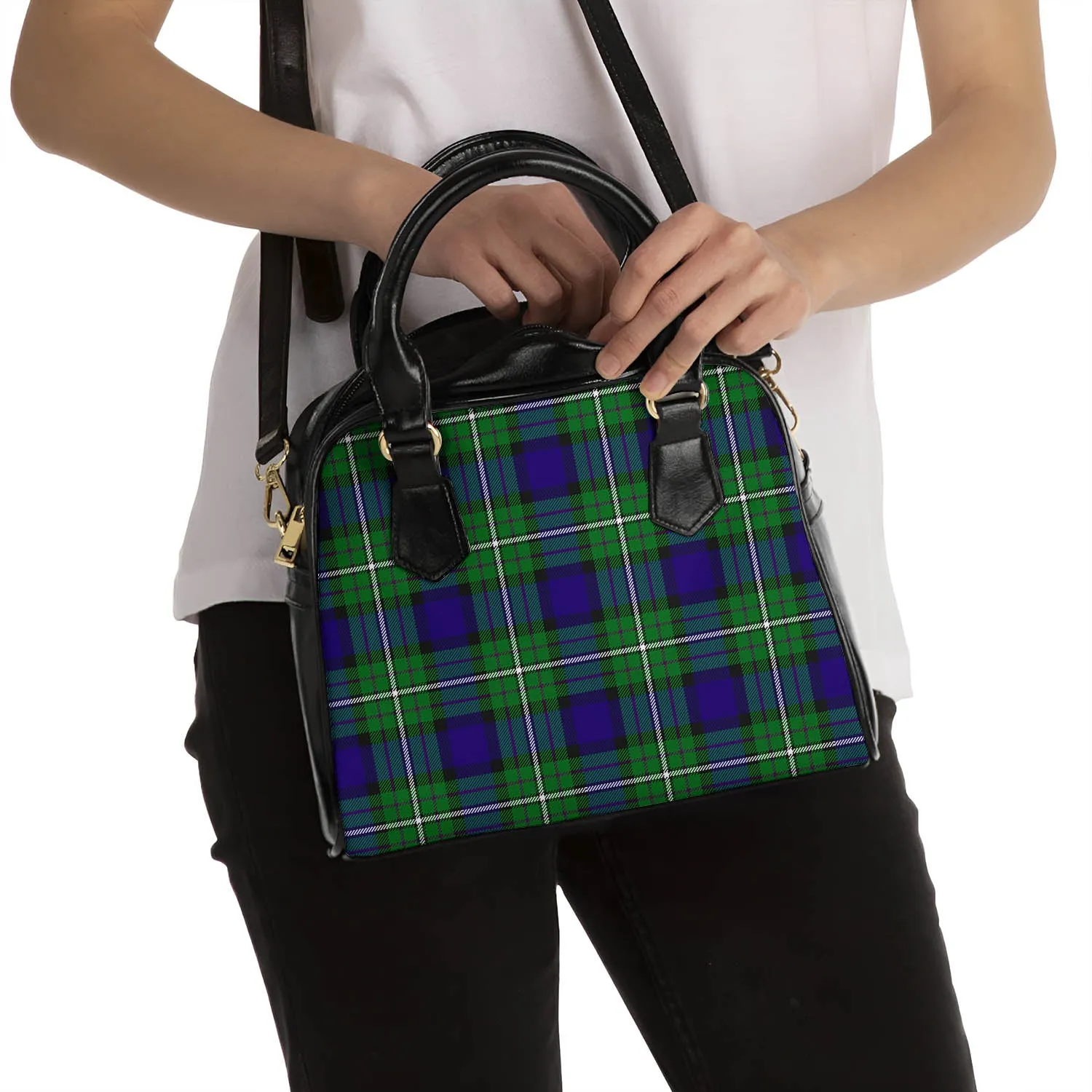 Alexander Tartan Shoulder Handbags