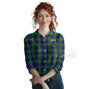 Alexander Tartan Women's Casual Shirt with Family Crest DNA In Me Style