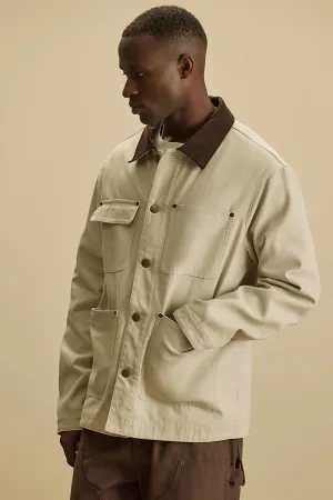 Alexander Utility Canvas Chore Jacket - Off White