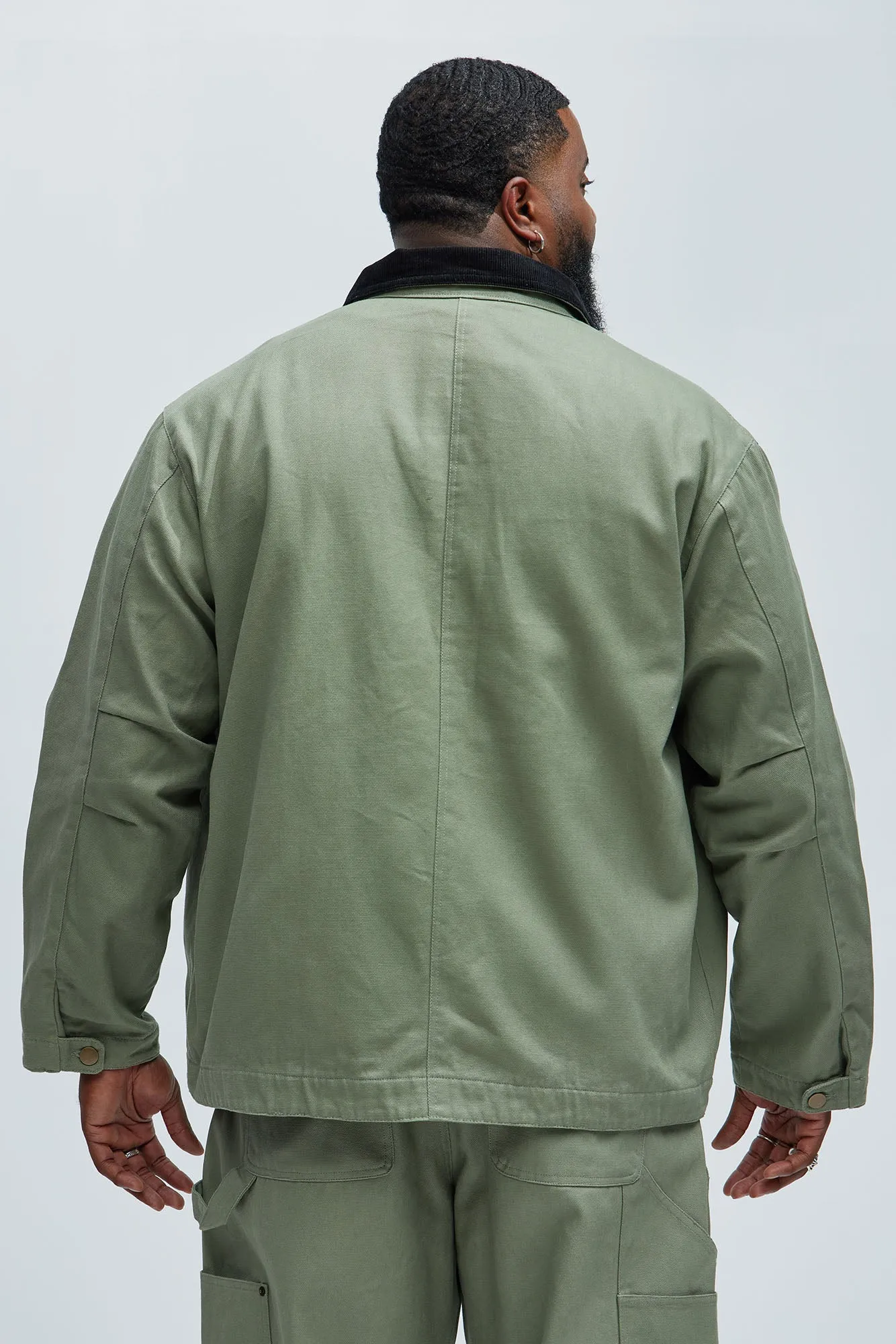 Alexander Utility Canvas Chore Jacket - Olive