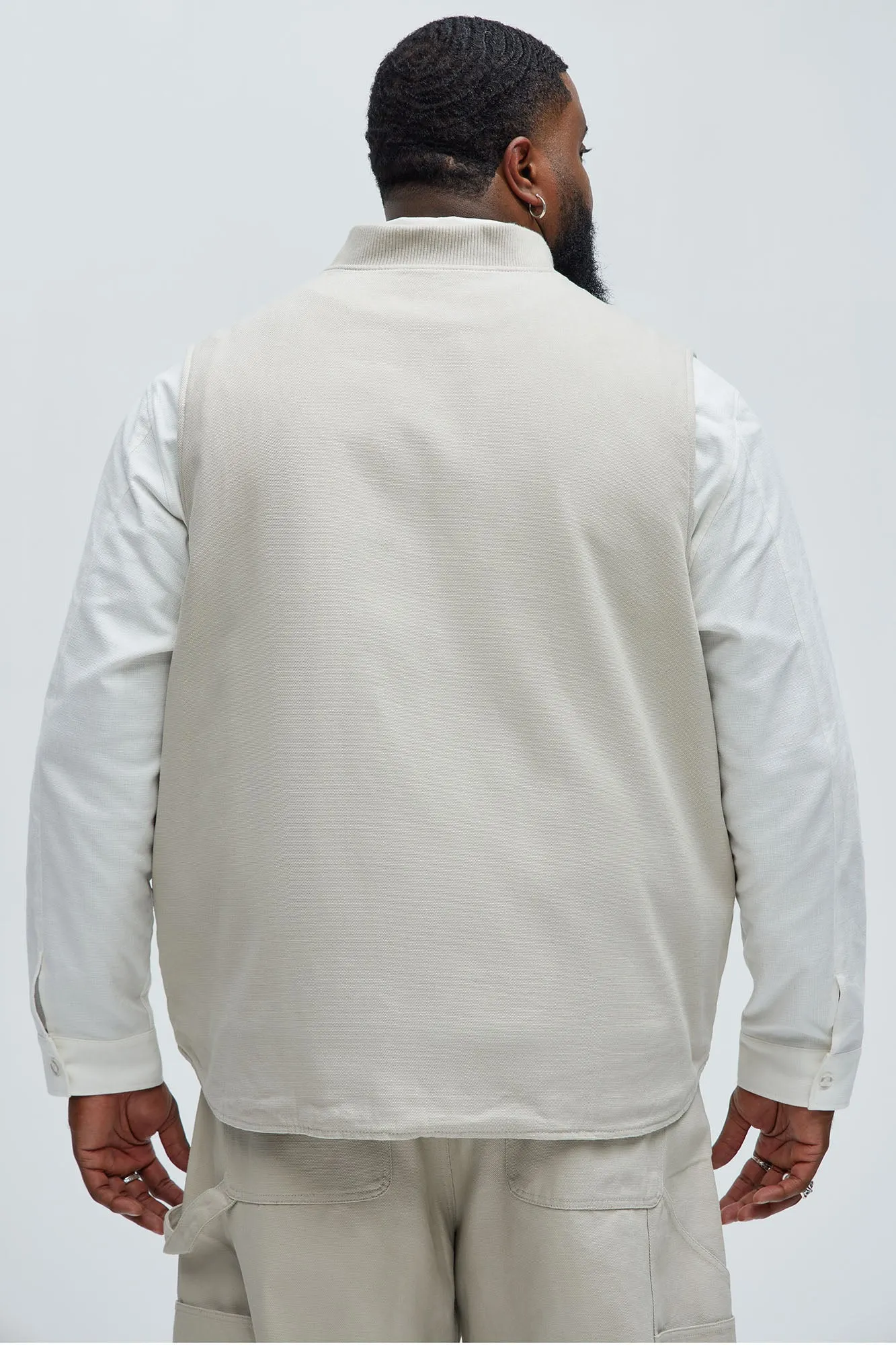 Alexander Utility Canvas Vest - Off White