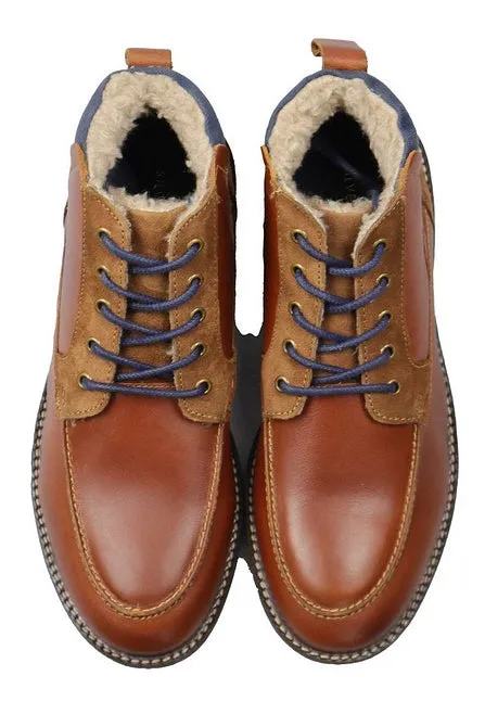 Algate Leather Lace up Boot - Tan