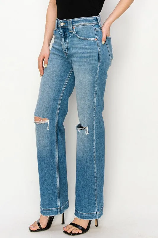 Alice High Rise Straight Leg Jeans