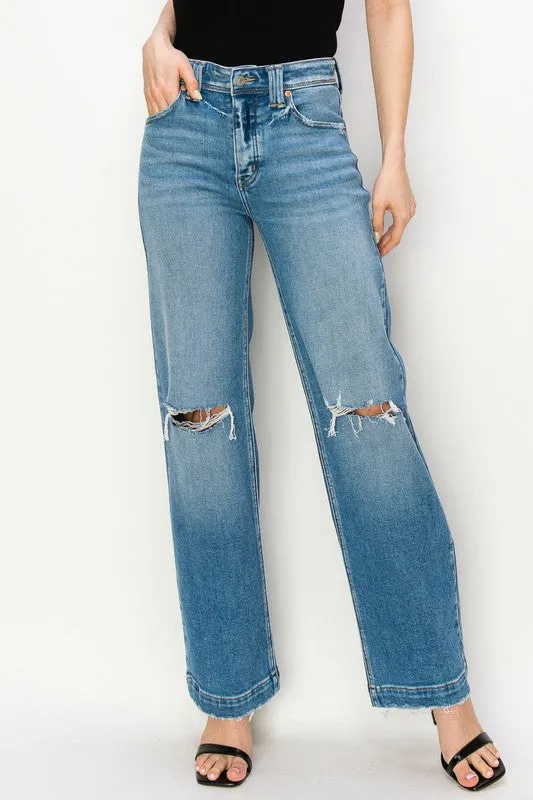 Alice High Rise Straight Leg Jeans