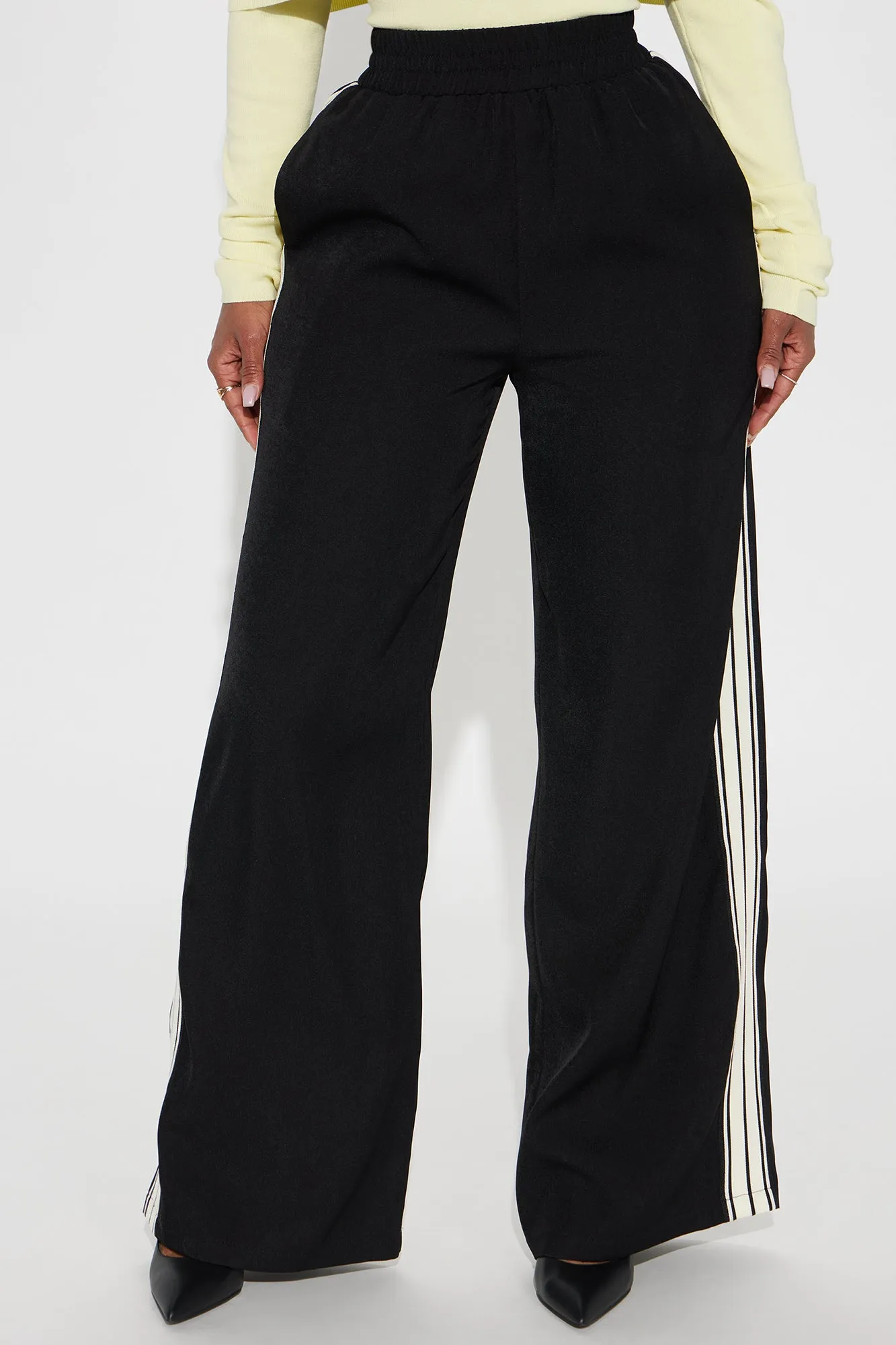 Alicia Track Trouser Pant - Black