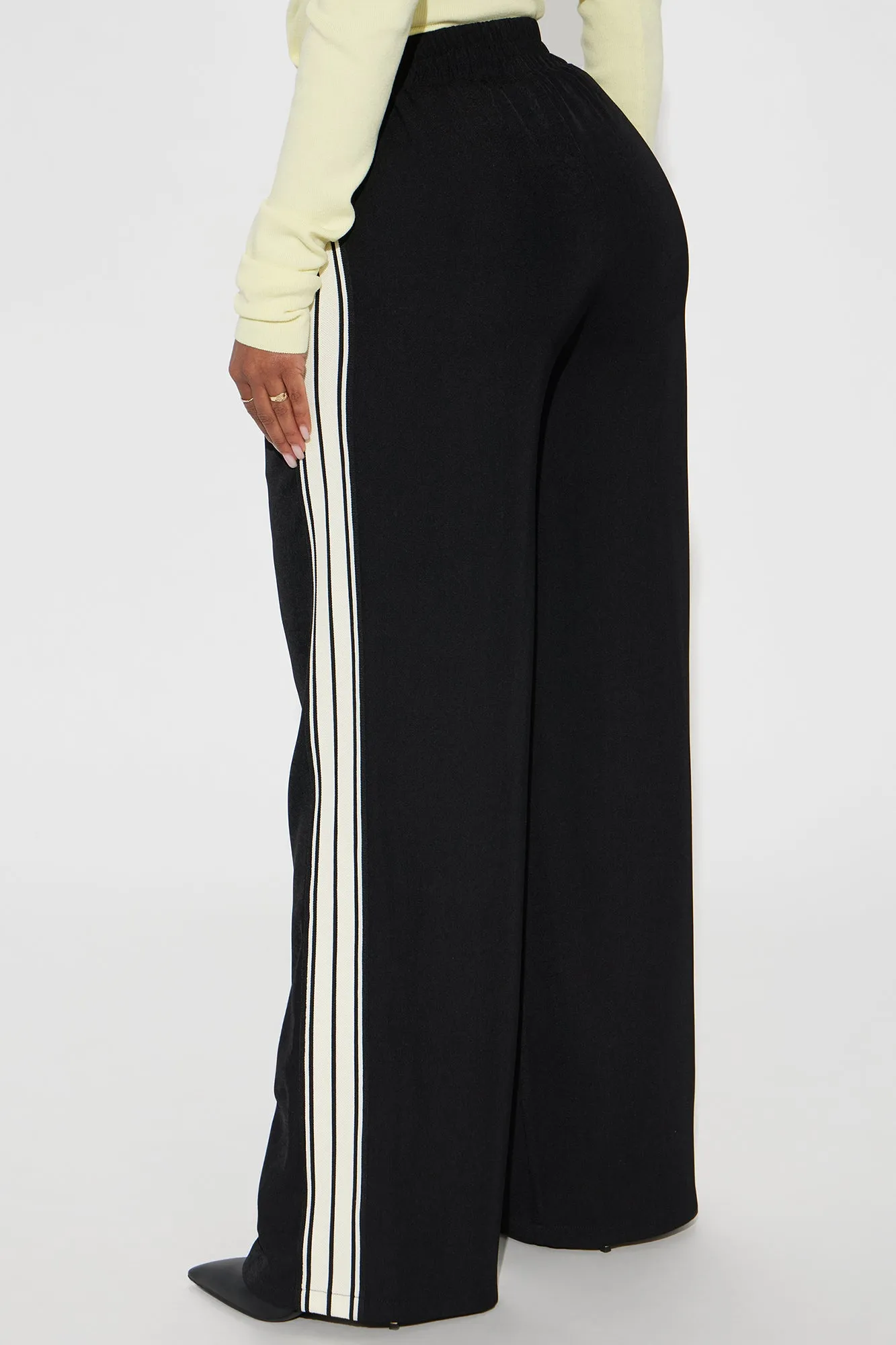 Alicia Track Trouser Pant - Black