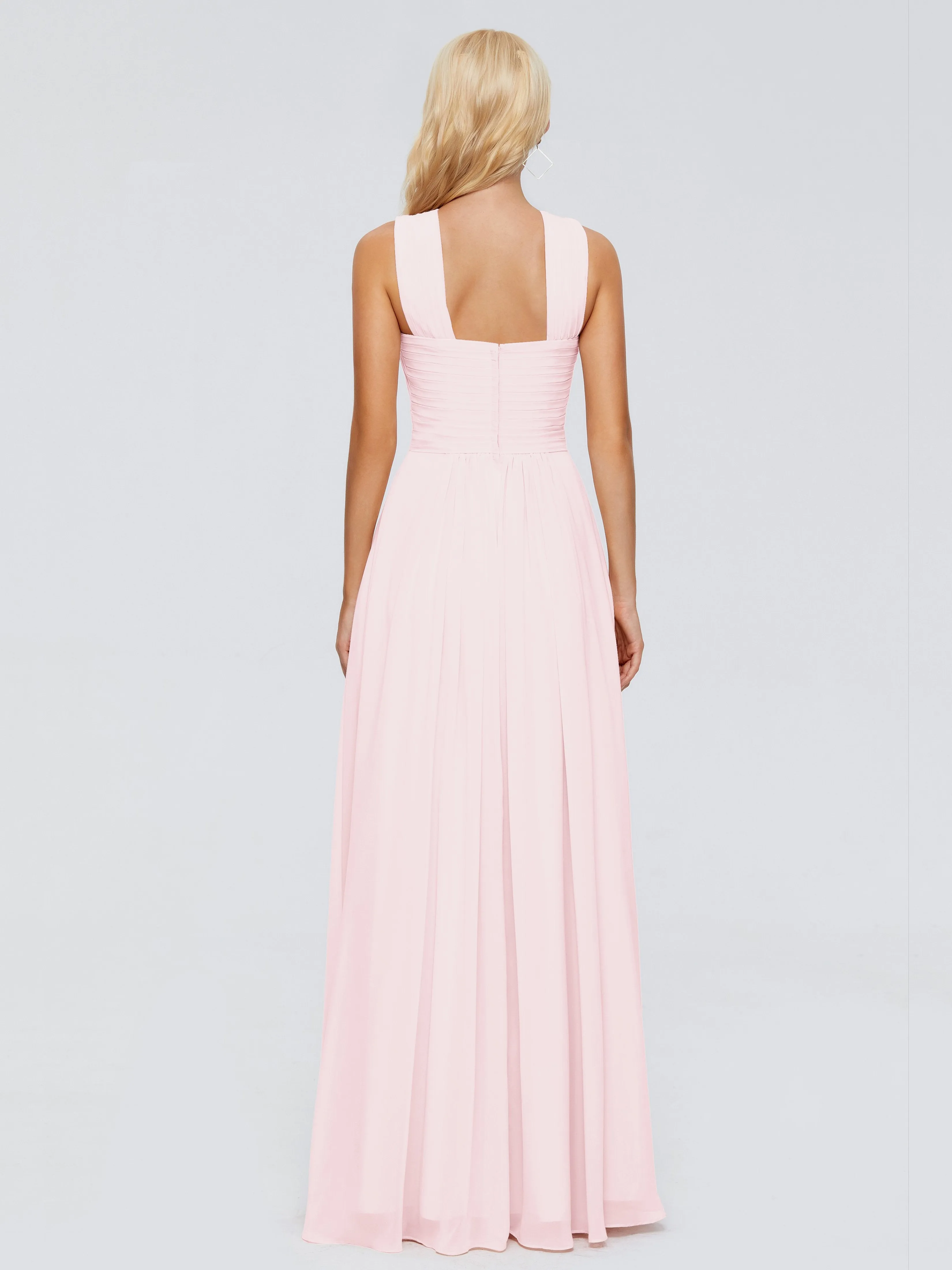 Aliyah Charming A-line Straps Chiffon Bridesmaid Dresses