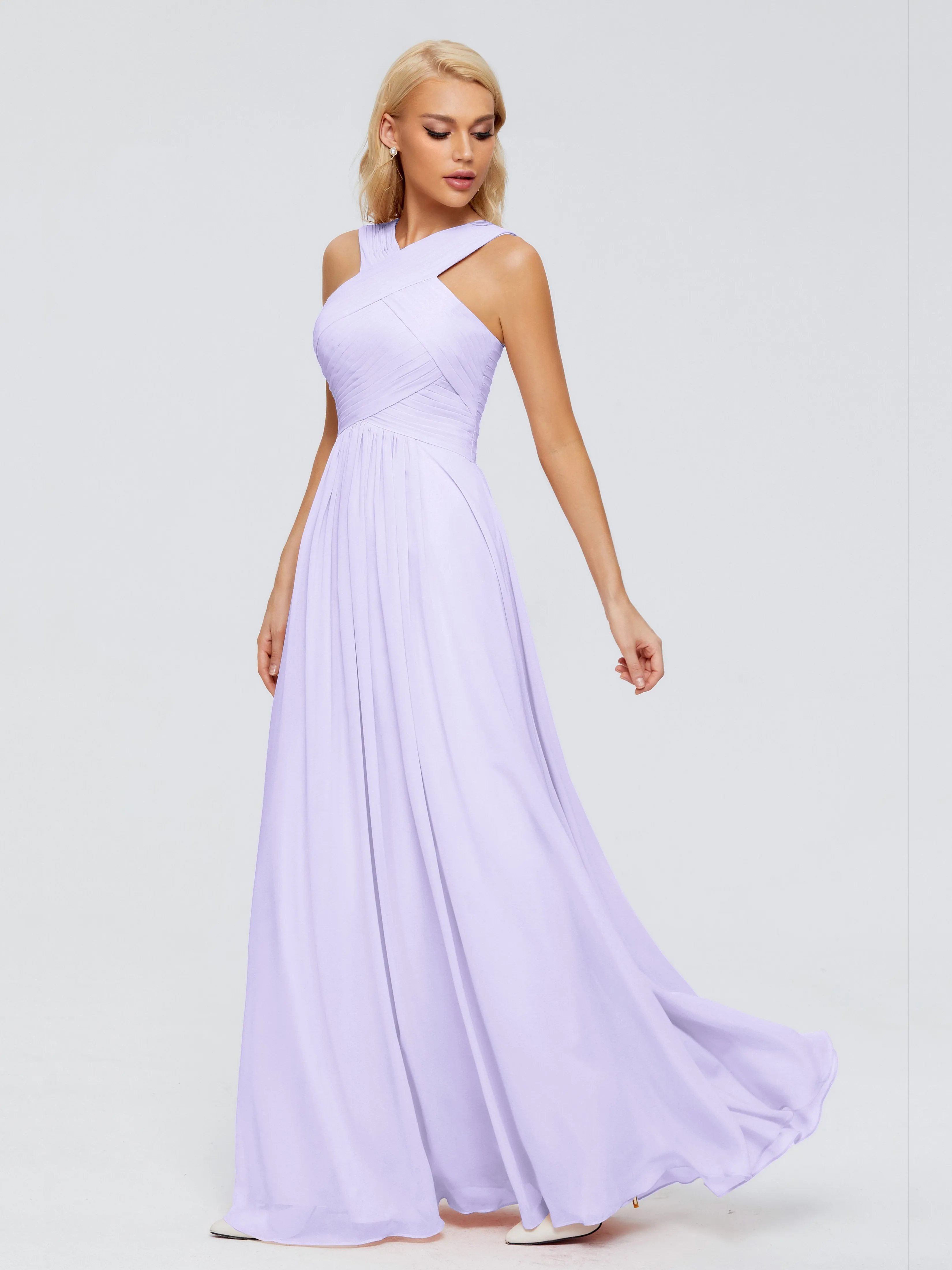 Aliyah Charming A-line Straps Chiffon Bridesmaid Dresses