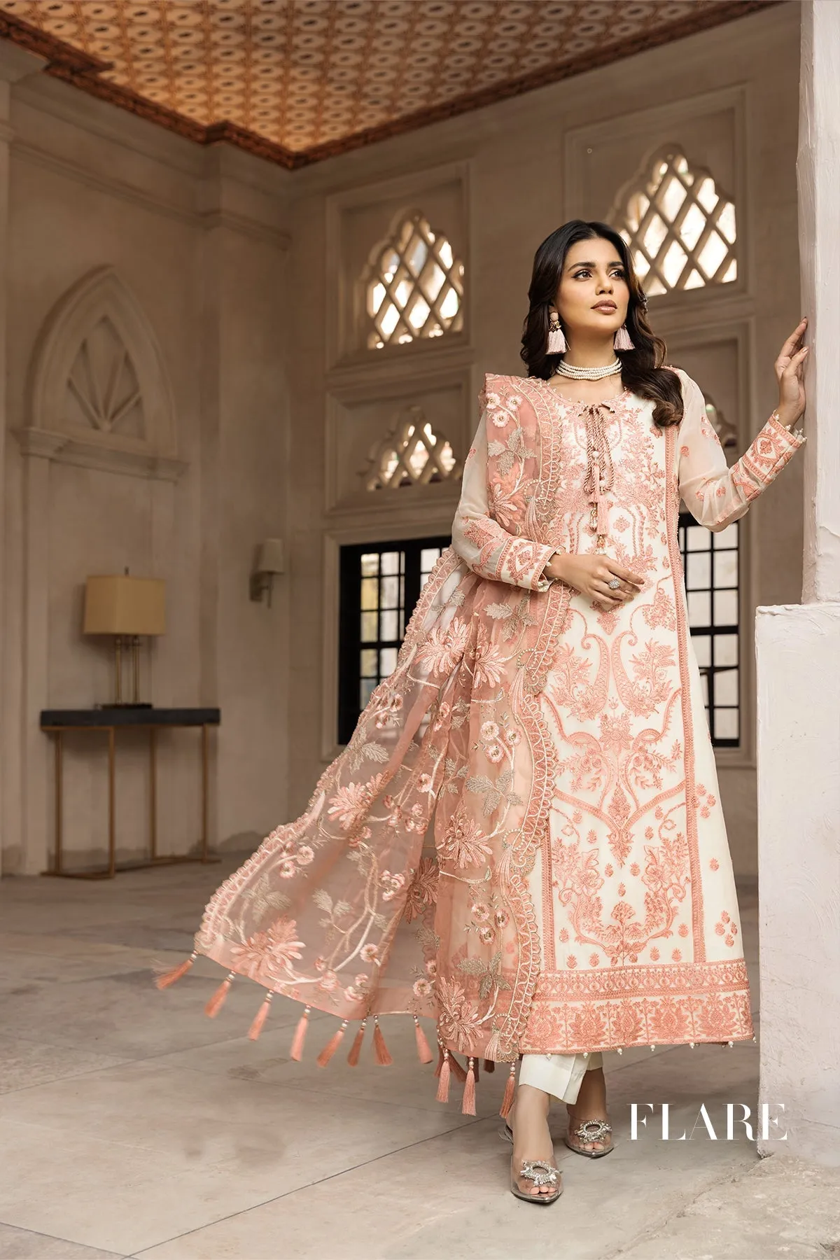 Alizeh Muhtesem Embroidered Festive Chiffon Collection  – Lale