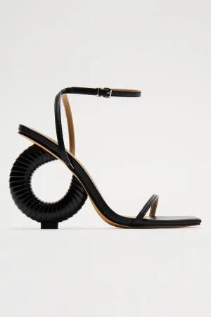 All About It Heeled Sandals - Black