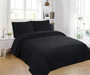 All American Collection Modern Contemporary Soft Comfy Bedroom Bedspread Quilt Set