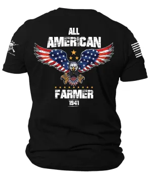 All American Farmer Original American Bad Ass Crewneck T-Shirt