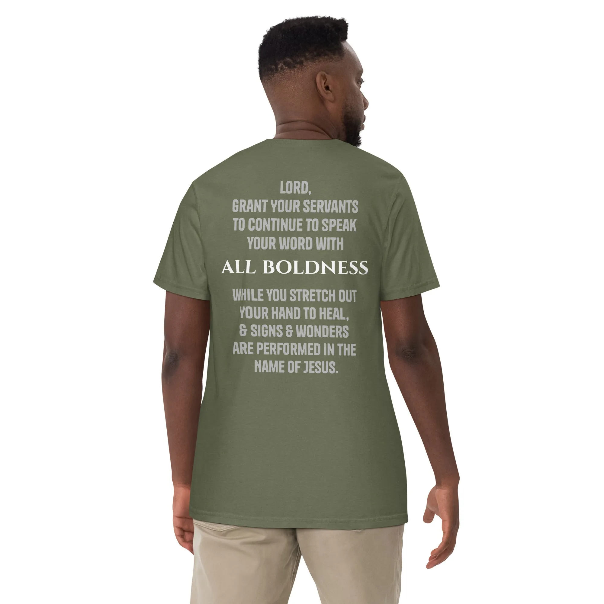 ALL BOLDNESS Unisex garment-dyed heavyweight t-shirt