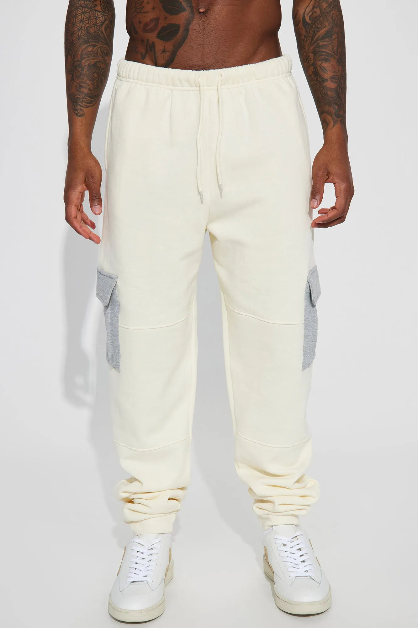 All Cap Cargo Jogger - Cream