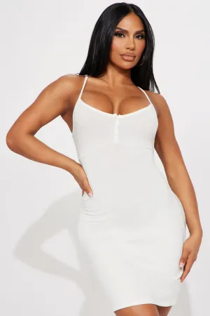 All Day Baby Mini Dress - White