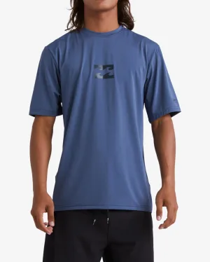 All Day Wave Loose Fit Short Sleeve Surf Tee - Slate Blue