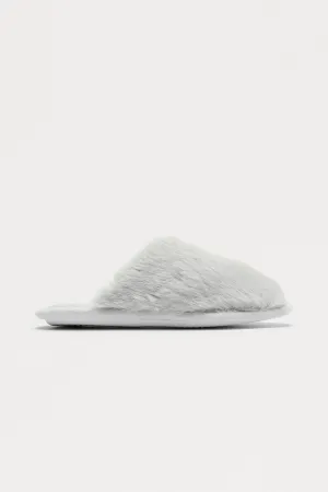 All Fuzzy Slippers - Grey