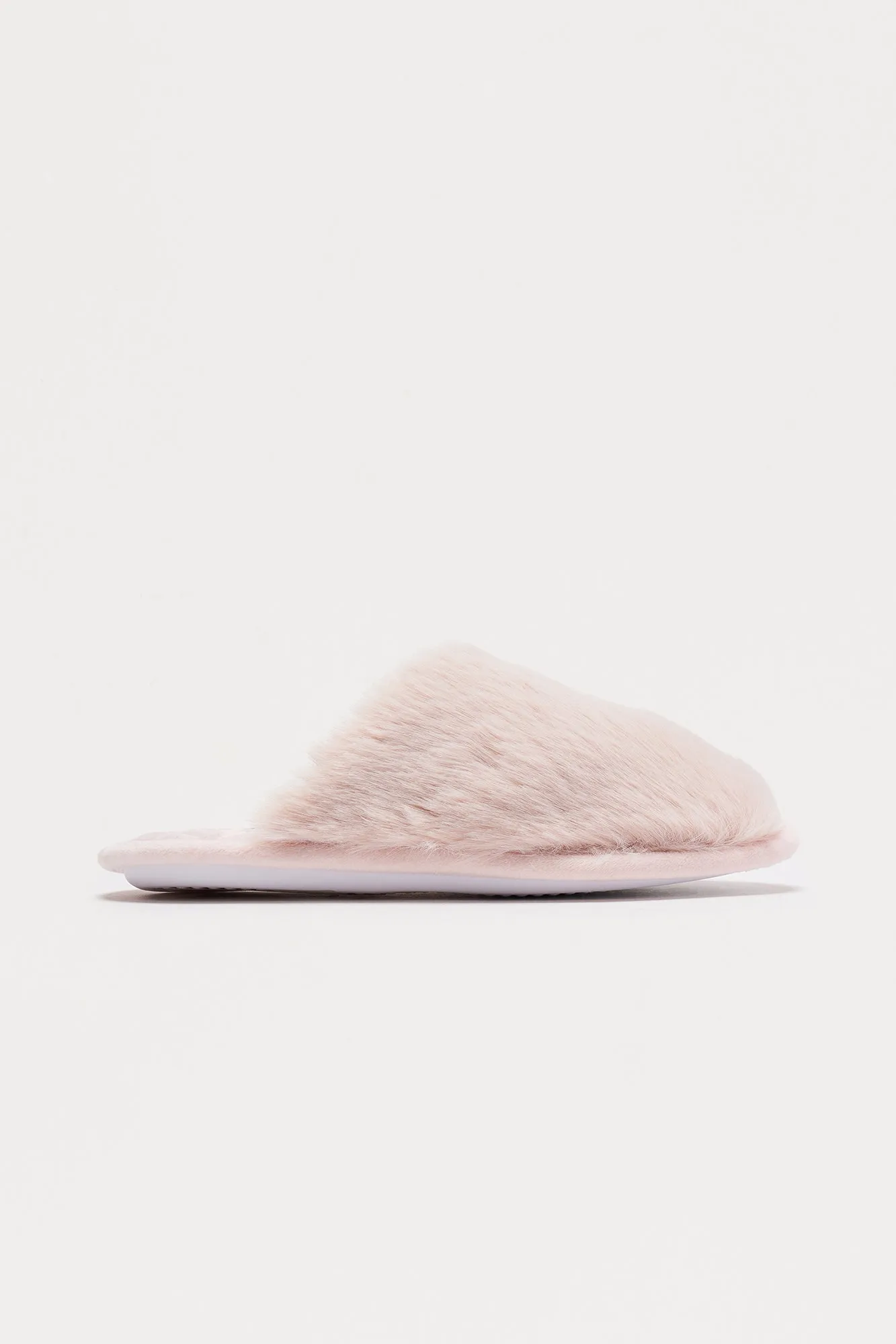 All Fuzzy Slippers - Pink