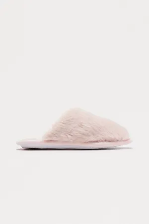 All Fuzzy Slippers - Pink