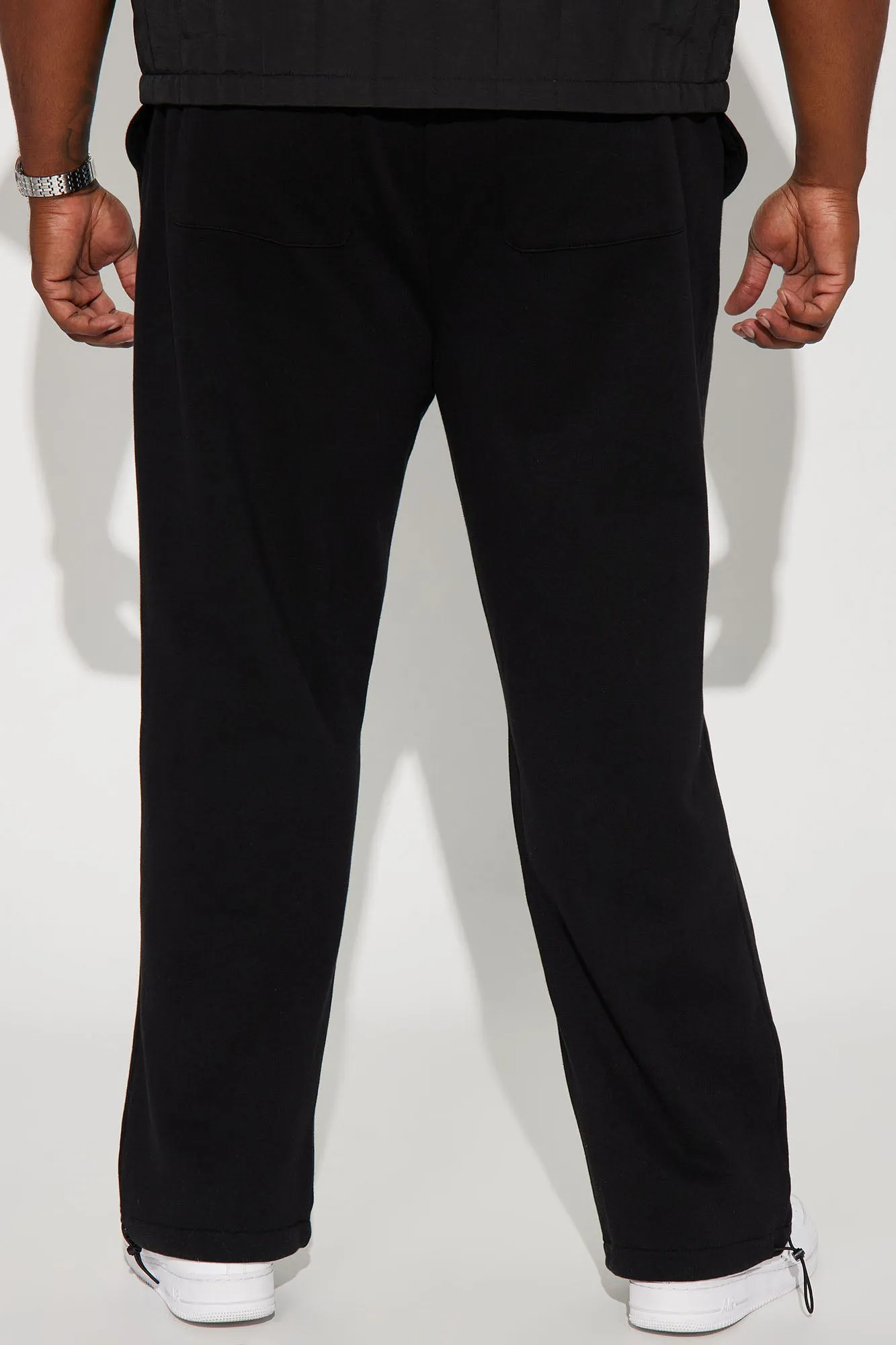 All In The Zippers Tyson Straight Sweatpant - Black