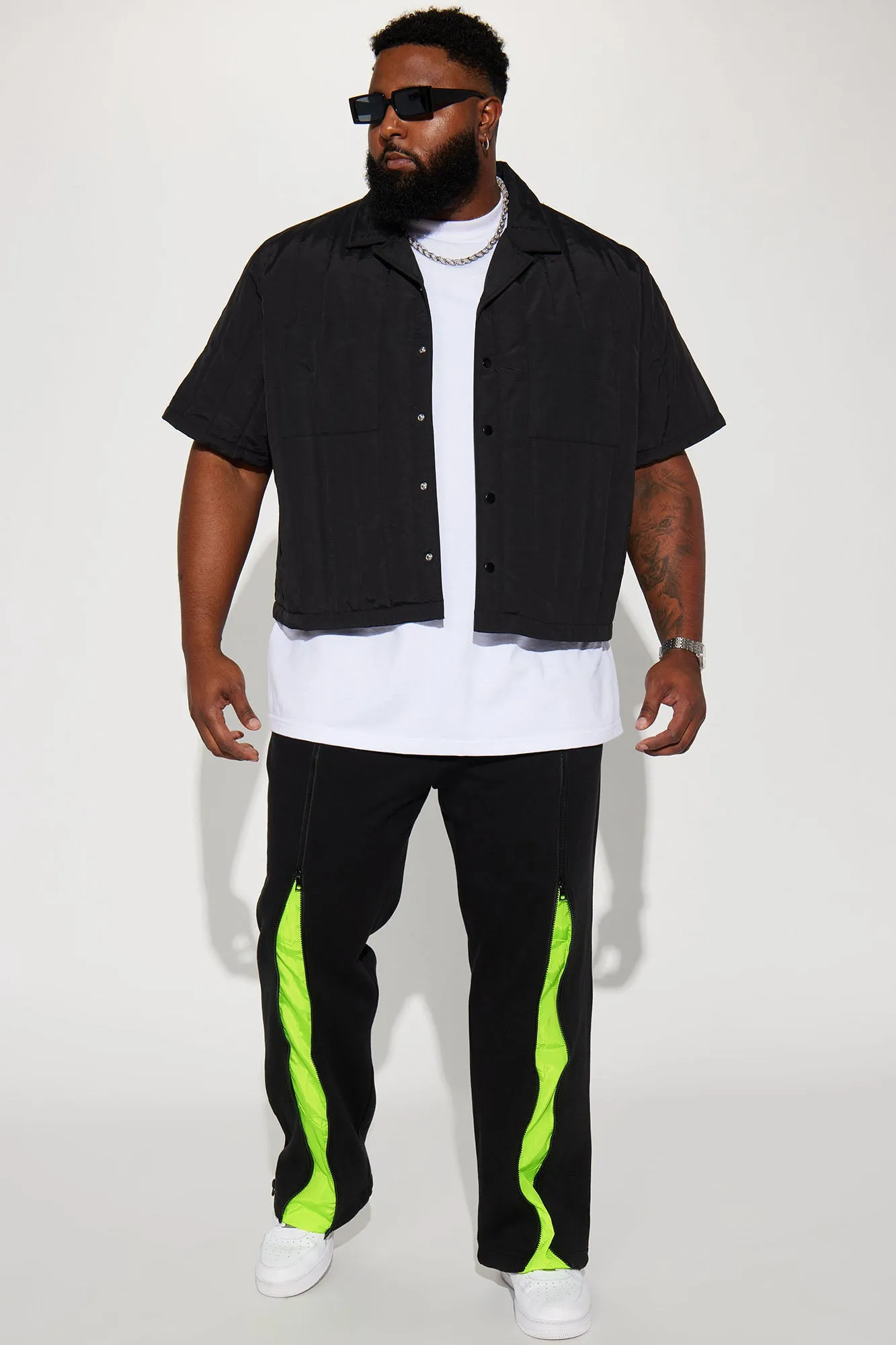 All In The Zippers Tyson Straight Sweatpant - Black