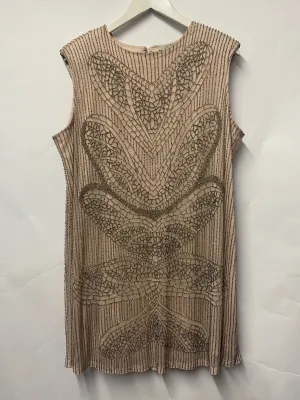 All Saints Pale Pink Illisha Emb Sequin Sleeveless Dress 10