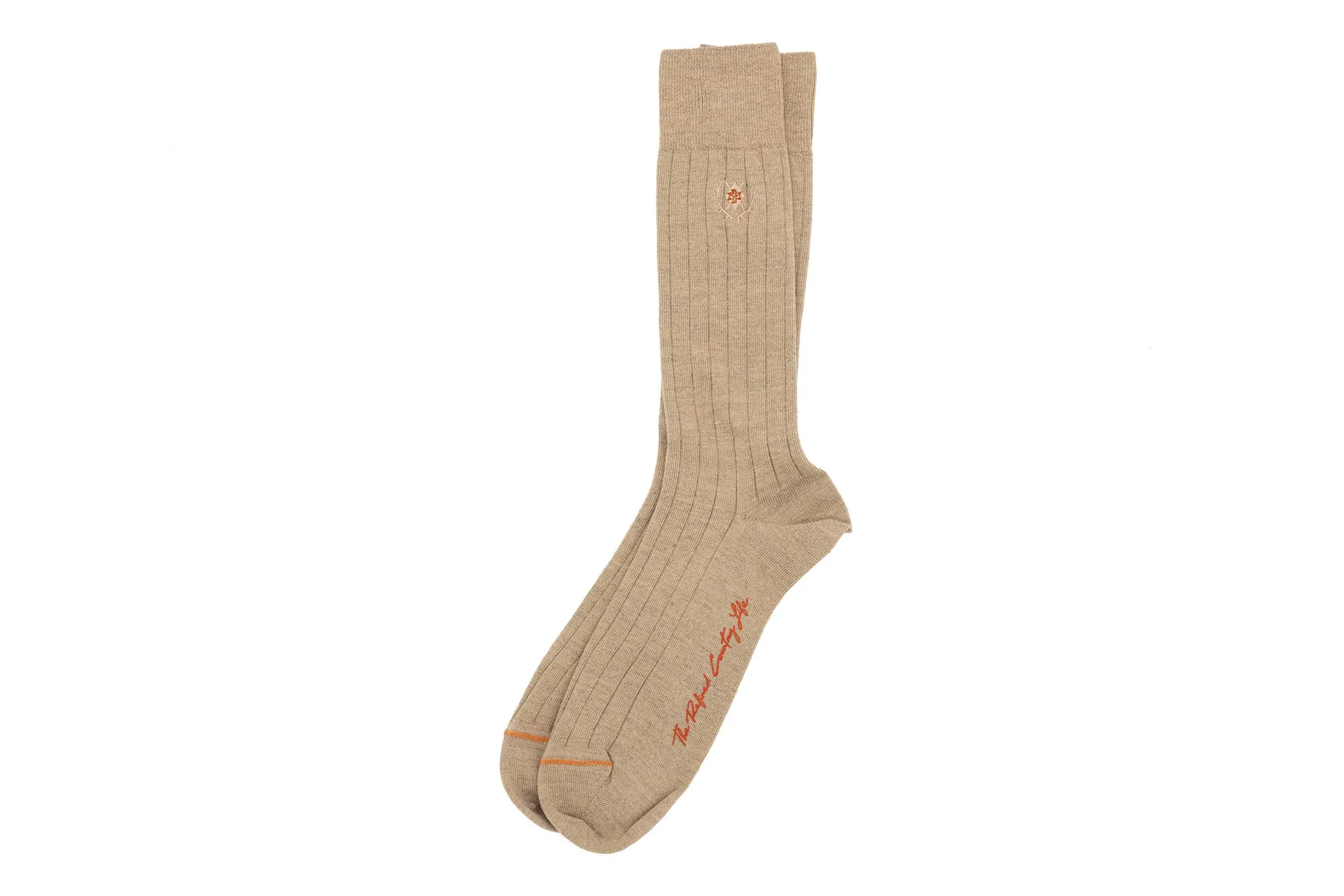 All Season Country Classic Merino Wool and Pima Cotton Socks - Wheat