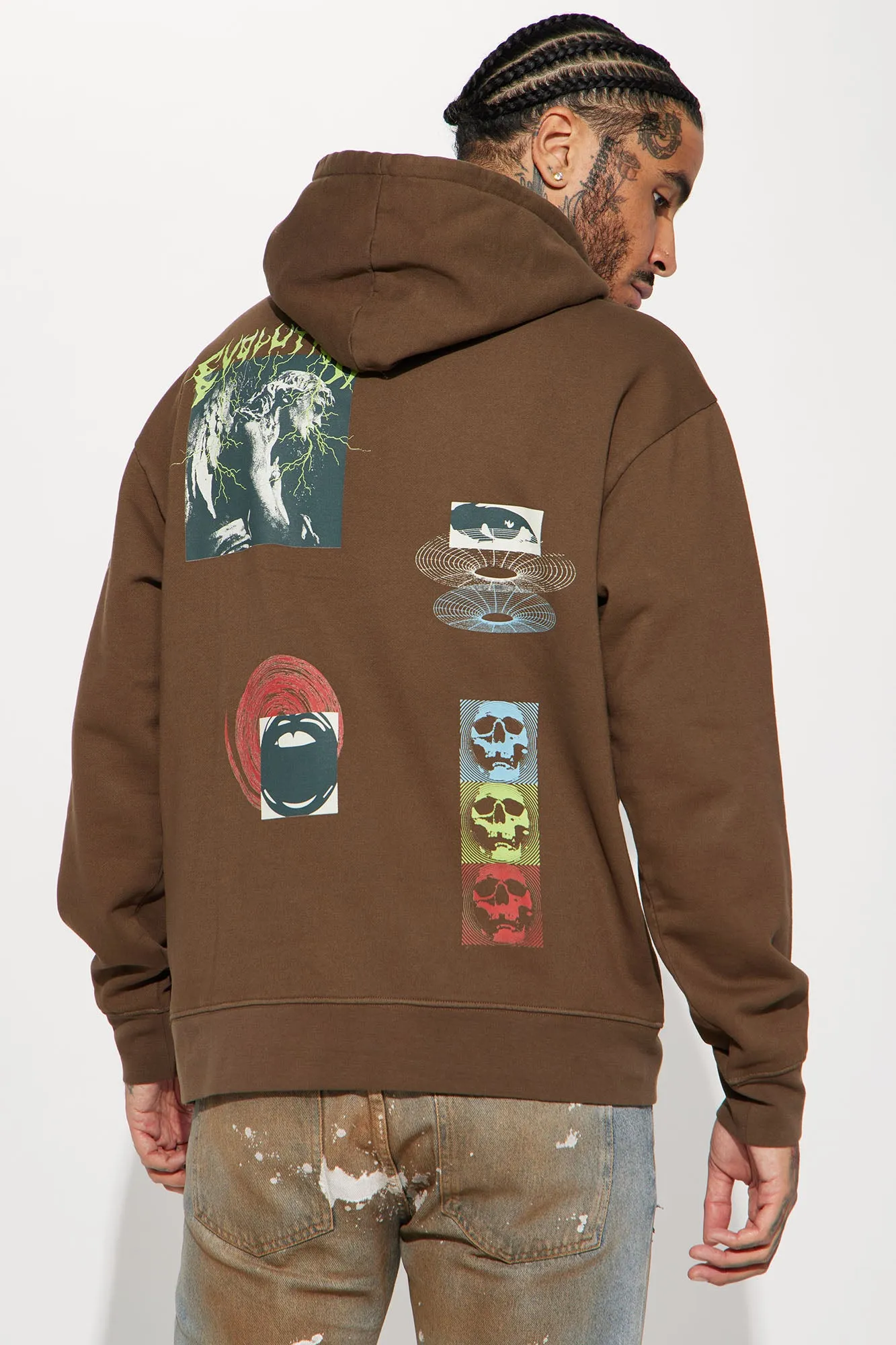 All Seeing Evolution Hoodie - Brown