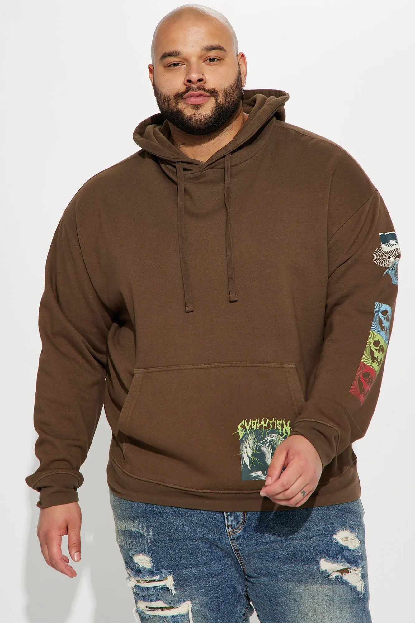 All Seeing Evolution Hoodie - Brown