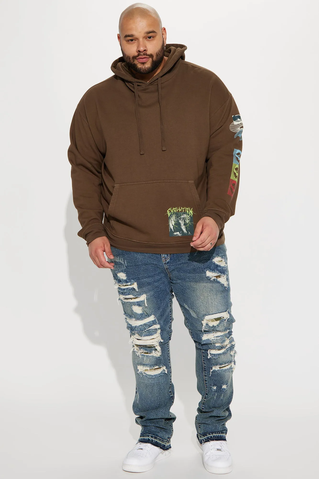 All Seeing Evolution Hoodie - Brown