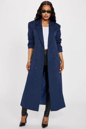 All The Business Blazer Long - Navy/combo