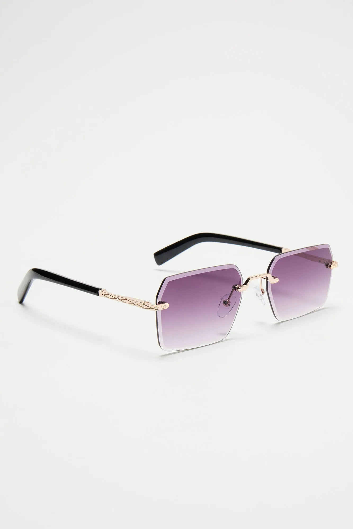 All The Shots Sunglasses - Black/Gold