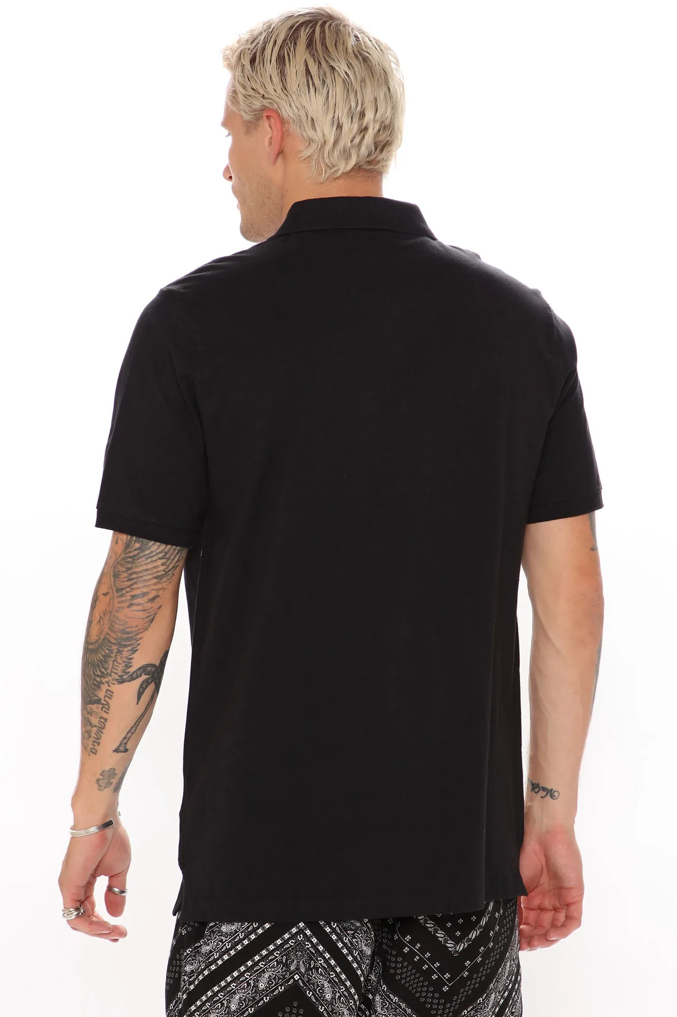 All You Need Short Sleeve Polo - Black