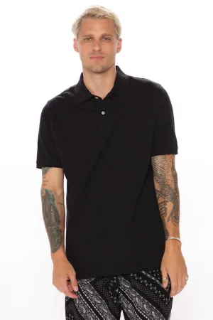 All You Need Short Sleeve Polo - Black