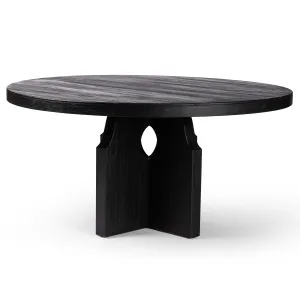 Allandale Round Dining Table, Black