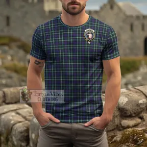 Allardice Tartan Cotton T-Shirt with Family Crest