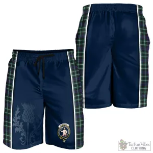 Allardice Tartan Men's Shorts with Family Crest and Scottish Thistle Vibes Sport Style