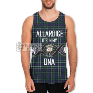 Allardice Tartan Men's Tank Top with Family Crest DNA In Me Style