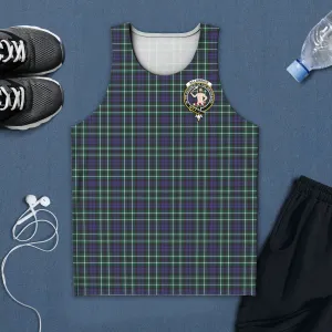 Allardice Tartan Mens Tank Top with Family Crest