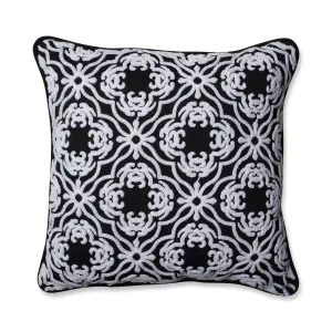 Allee Black 18-Inch Throw Pillow