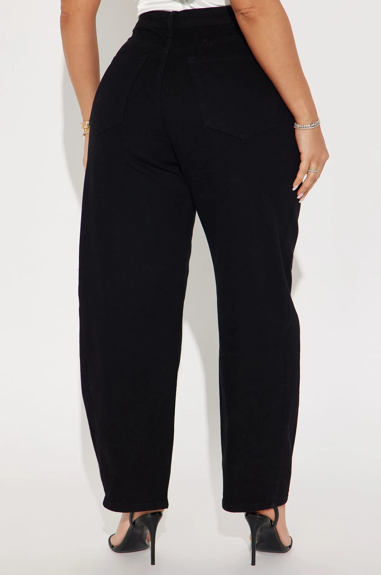 Allegra Barrel Pant - Black