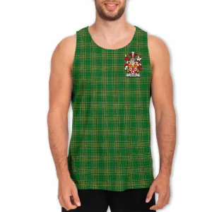 Allen Irish Clan Tartan Men's Tank Top with Coat of Arms