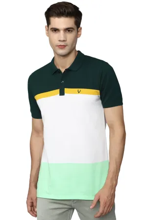 Allen Solly Men's Regular Fit T-Shirt (ASKPCURGF966673_Dark Green S)