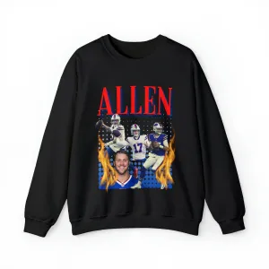 Allen's on Fire Retro Style Crewneck