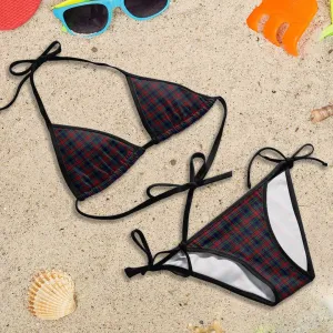 Allison Red Tartan Bikini Swimsuit