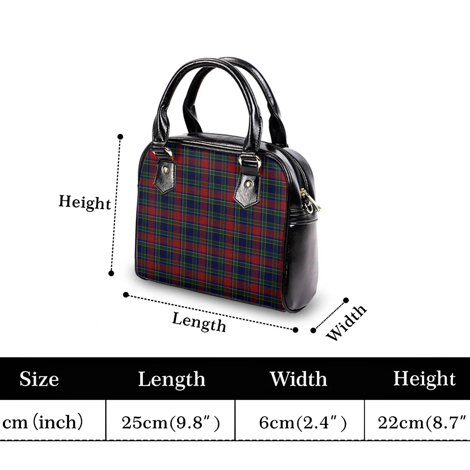 Allison Red Tartan Shoulder Handbags