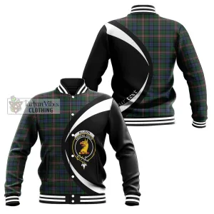 Allison Tartan Baseball Jacket with Family Crest Circle Style