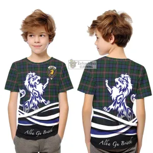 Allison Tartan Kid T-Shirt with Alba Gu Brath Regal Lion Emblem